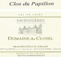 Domaine du Closel Clos du Papillon 2005 Front Label