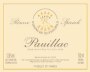 Domaines Barons de Rothschild Reserve Speciale Pauillac 2004 Front Label
