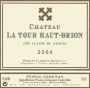 Chateau La Mission Haut-Brion Chateau La Tour Haut-Brion 2004 Front Label