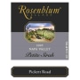 Rosenblum Cellars Petite Sirah Pickett Road 2005 Front Label