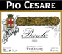 Pio Cesare Barolo 2003 Front Label