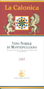 La Calonica Vino Nobile di Montepulciano 2003 Front Label