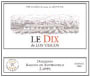 Los Vascos Le Dix 2003 Front Label