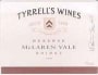 Tyrrell's Reserve Shiraz 2003 Front Label