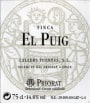 Cellers Fuentes Finca El Puig 2002 Front Label