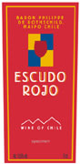 Escudo Rojo Maipo 2004 Front Label