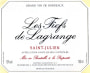 Chateau Lagrange Les Fiefs de Lagrange 2015 Front Label