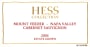 Hess Collection Cabernet Sauvignon 2004 Front Label