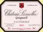 Ch. Lamothe Guignard  2010 Front Label