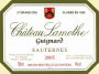 Ch. Lamothe Guignard  2005 Front Label