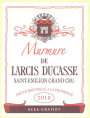 Chateau Larcis Ducasse Murmure de Larcis Ducasse 2010 Front Label