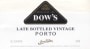 Dow's Late Bottled Vintage 2001 Front Label