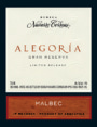 Navarro Correas Alegoria Gran Reserva Malbec 2003 Front Label