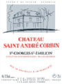 Chateau Saint-Andre Corbin  2004 Front Label