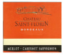 Chateau Saint-Florin Bordeaux Rouge 2003 Front Label
