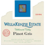 WillaKenzie Estate Pinot Gris 2006 Front Label
