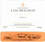 Chateau Los Boldos Vieilles Vignes Merlot 2009 Front Label