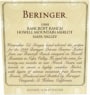 Beringer Howell Mountain Merlot 1999 Front Label