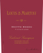 Louis Martini Monte Rosso Vineyard Cabernet Sauvignon 2013 Front Label
