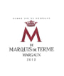Chateau Marquis de Terme M de Marquis de Terme 2012 Front Label