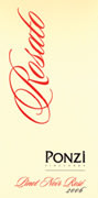 Ponzi Rosato 2006 Front Label