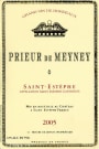 Chateau Meyney Prieur de Meyney 2005 Front Label