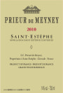 Chateau Meyney Prieur de Meyney 2010 Front Label