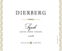 Dierberg Estate Grown Syrah 2008 Front Label