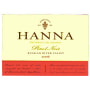 Hanna Pinot Noir 2006 Front Label