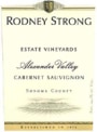 Rodney Strong Alexander Valley Estate Cabernet Sauvignon 2004 Front Label