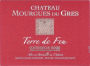 Chateau Mourgues de Gres Collard Terre de Feu 2010 Front Label