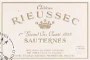 Chateau Rieussec Sauternes 2004 Front Label