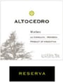 Altocedro Reserva Malbec 2004 Front Label