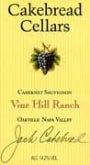 Cakebread Vine Hill Ranch Cabernet Sauvignon 2004 Front Label