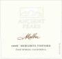 Ancient Peaks Margarita Vineyard Malbec 2008 Front Label
