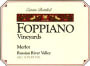 Foppiano Merlot 1997 Front Label
