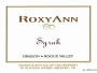 RoxyAnn Syrah 2005 Front Label