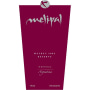 Melipal Malbec Reserve 2005 Front Label
