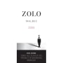 Zolo Malbec 2005 Front Label