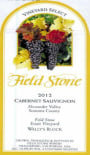 Field Stone Vineyard Select Wally's Block Cabernet Sauvignon 2012 Front Label