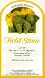 Field Stone Vineyard Select Redwood Ranch Sauvignon Blanc 2013 Front Label