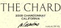 Cosentino The Chard Chardonnay 2005 Front Label