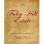 Foley Estate Winery Pinot Noir 2006 Front Label