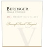 Beringer Howell Mountain Bancroft Ranch Merlot 2003 Front Label