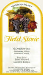 Field Stone Vineyard Select Lucio's Block Sangiovese 2014 Front Label