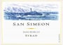 San Simeon Syrah 2008 Front Label