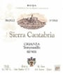 Sierra Cantabria Crianza 2004 Front Label