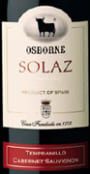Osborne Solaz Tempranillo/Cabernet Sauvignon 2004 Front Label