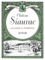 Chateau Siaurac Lalande de Pomerol 2009 Front Label