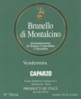 Caparzo Brunello di Montalcino 2002 Front Label